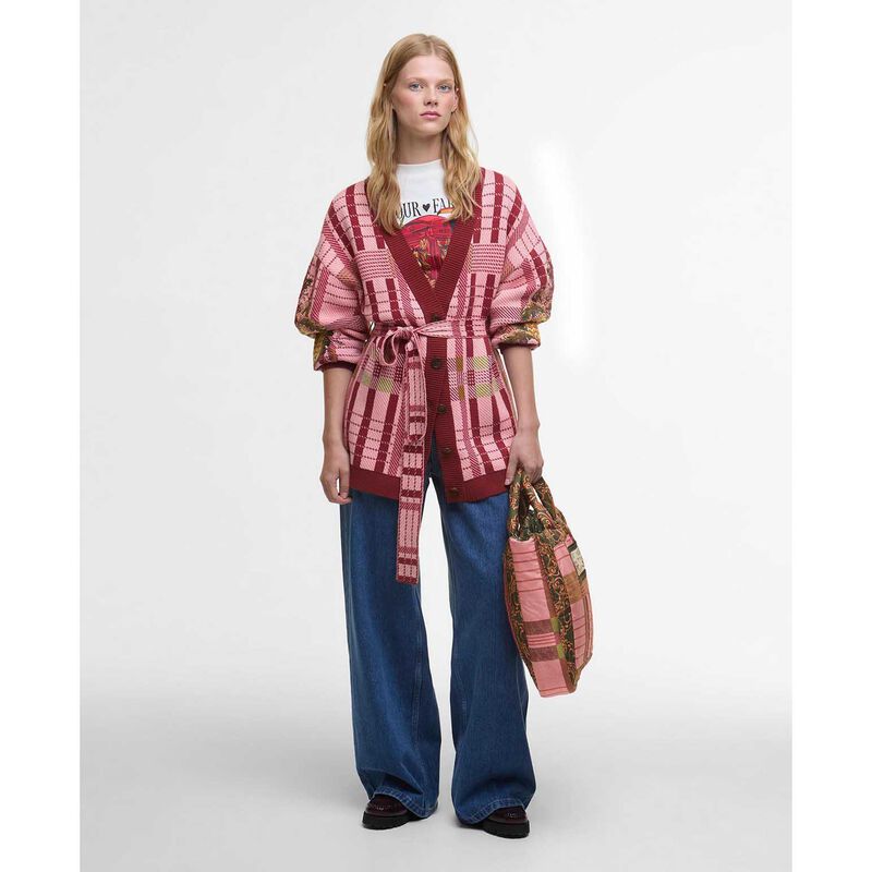 Barbour X FARM Rio Luisa Embroidered Cardigan image number 3